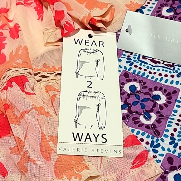 Peplum style floral blouse wear 2 ways - Picture 3 of 7